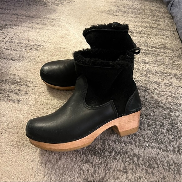 No. 6 Shearling Lined Clog Boots - Picture 4 of 10